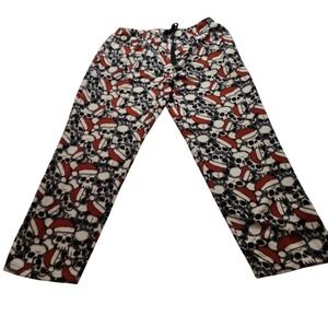 Joe Boxer Men's XL Fleece Pajama Pants Santa Hat Skull Holiday Sleepwear Comfort